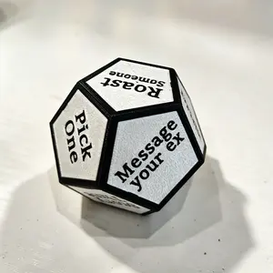 Custom D12 Dice - Personalized Photobooth Prop for Party Use, Festive Home Supplies