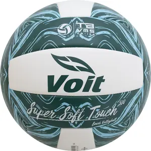 Voit Super Soft Touch Volleyball Size 5 for Recreational Use in Blue Green & White Colors