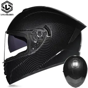 LVS-701 Motorcycle helmet, men's and women's dual lens full helmet, four season couple street bike safety helmet