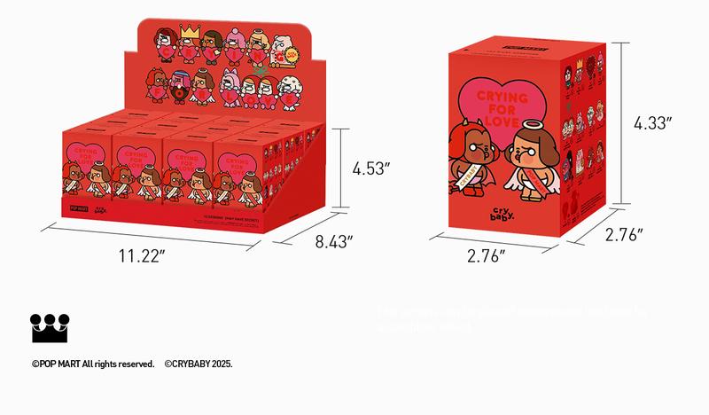 POP MART CRYBABY Crying For Love Series Figures, Blind Box