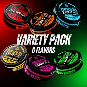 'The Starter Pack' Energy Pouches – 6 Flavor Variety Pack - Fast-Acting Caffeine + Nootropic Boost – Sugar-Free, Zero Crash Replacement/Alternative for Focus and Energy – Made in USA – 100mg Caffeine per Pouch (6-Pack, Variety) Optimum