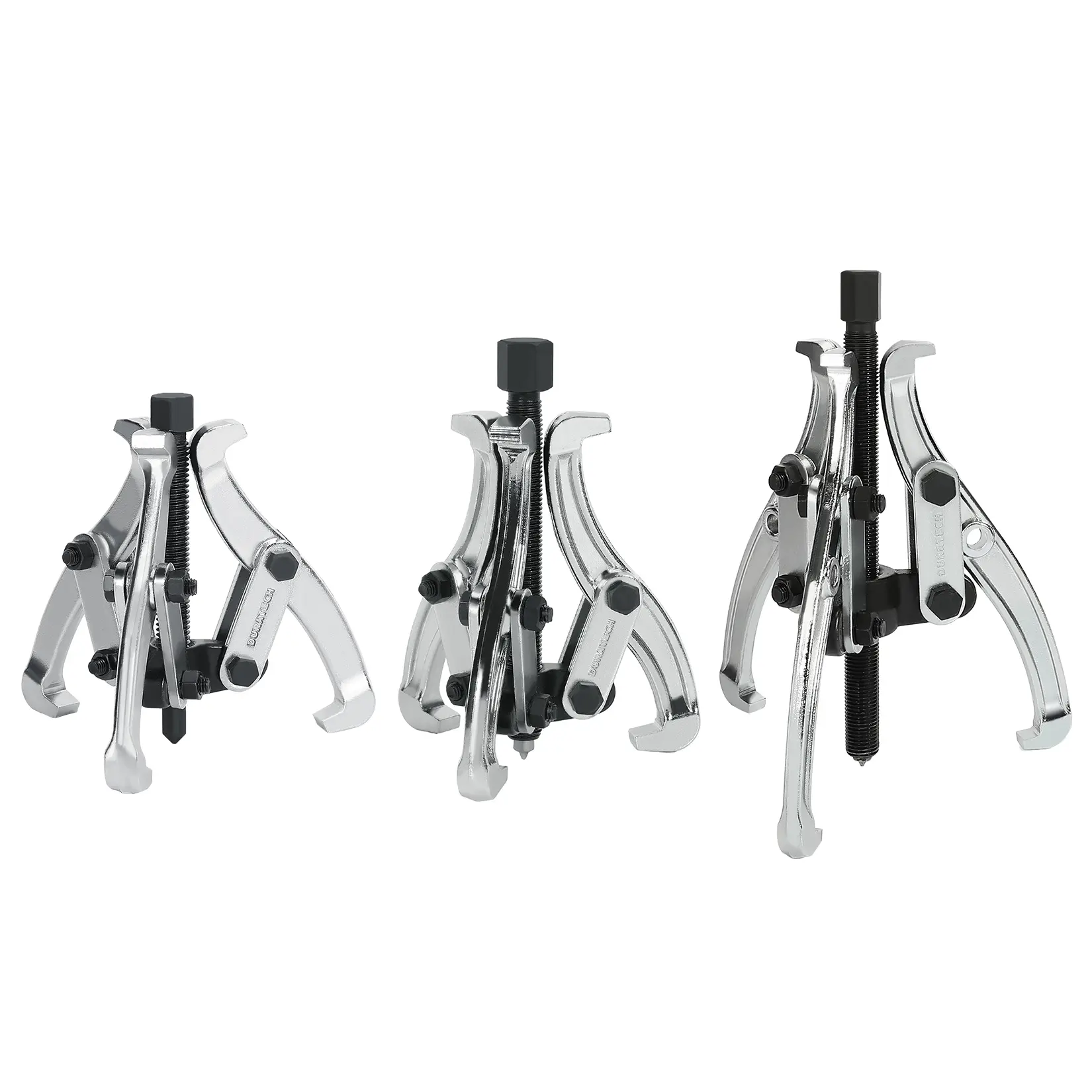 #fathersdaygift DURATECH 3-Piece 3-Jaw Gear Puller, 3", 4", 6", Removal Tool for Gears, Pulleys, Bearings, and Flywheels, Fully Assembled, CR-V Steel