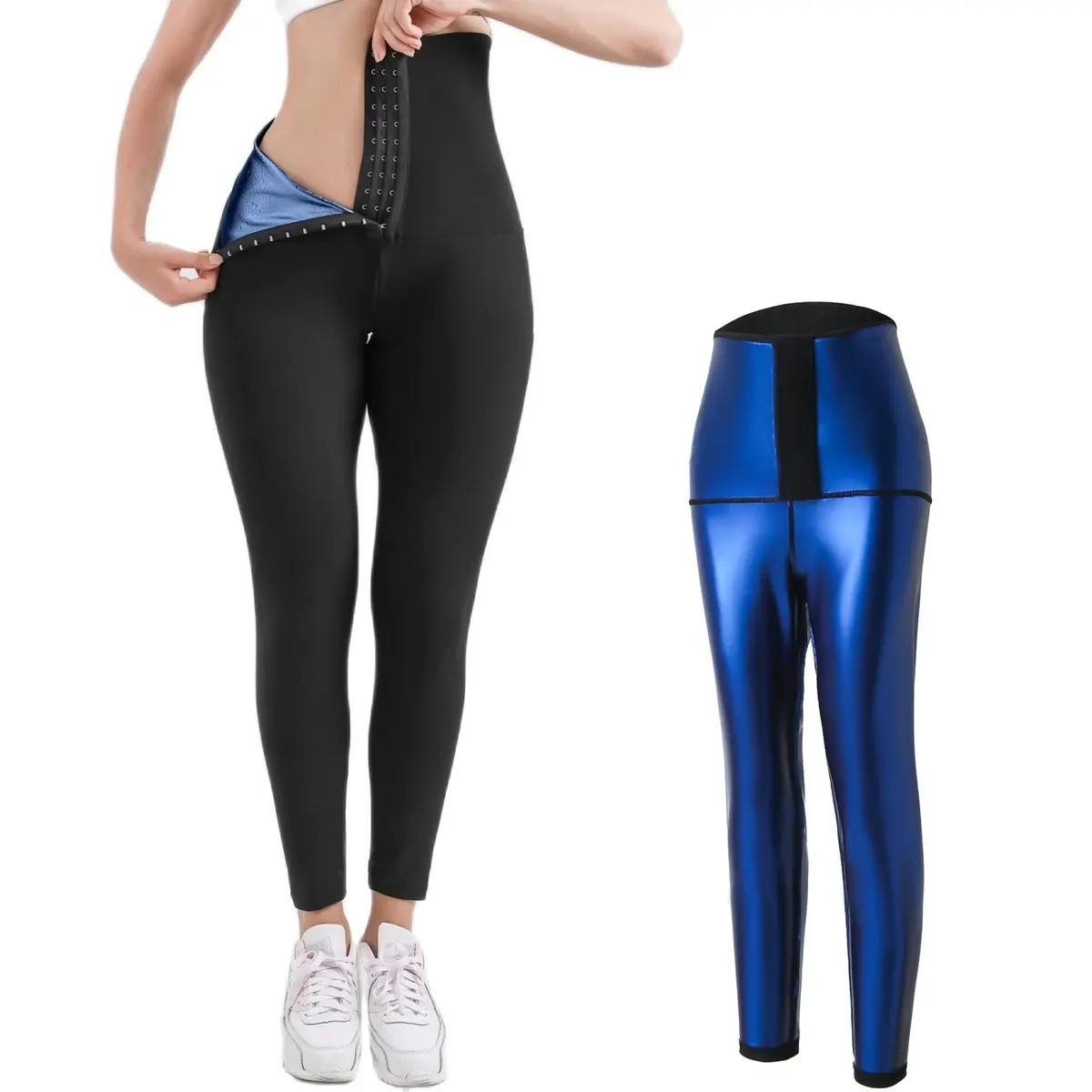Women's High Waist Thermo Leggings for Sauna - Womenswear, Bottom Gym Workout