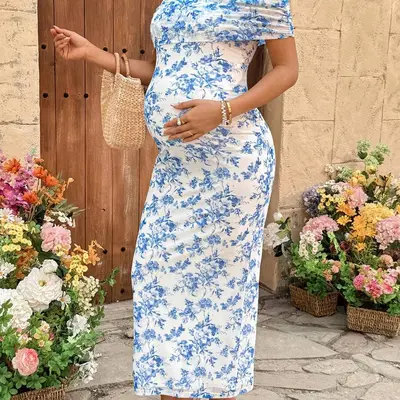 Maternity Maxi Floral Dresses Flowy - TikTok Shop Maternity Maxi Floral Dresses Flowy - TikTok Shop