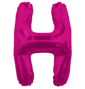 Conver-USA Letter H Hot Pink 14" Foil Balloon 34804-14 Single Pack for Celebrations