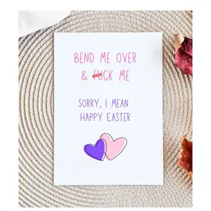 Dirty Easter Funny Adult Easter Card | Dirty Spring Holiday Card Easter Candy For Husband For Wife For Boyfriend For Girlfriend FWB Card