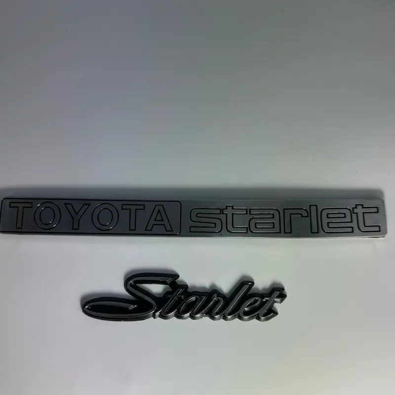 For Toyota Starlet Set 2 pcs. KP61 Trunk Badge Emblem Plate KP60 KP62 "New"