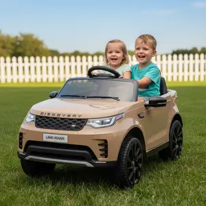 GARVEE 12V Licensed Land Rover Battery Electric Toy Car for Ages 3-8 - Remote Control, 3 Speeds, Soft Start, LED Lights, Low Battery Alert, Built-In Music, Spring Suspension, Safety Belt, Parent Override