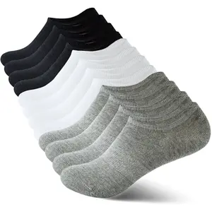 No Show Socks Women Low Cut Invisible Liner Non slip Athletic Boat Socks 6 Pairs Cotton Fit