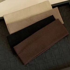 4PCS Stretch Headbands Set Soft Comfortable & Stylish in Beige Black & Brown Colors