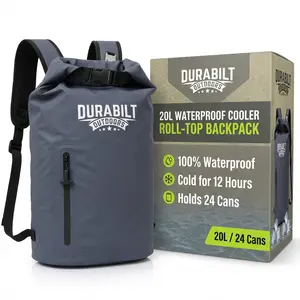 20L Waterproof Cooler Roll Top Backpack Sack, Heavy-Duty Soft Insulated Bag Doubles as Dry Bag 20L Waterproof Cooler Roll Top Backpack Sack, Heavy-Duty Soft Insulated Bag Doubles as Dry Bag