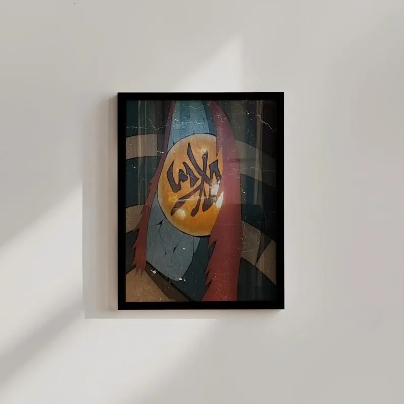 [Up To 50% Off] Demon Slayer Akaza Eye Artistic Photo Poster - Infinity Castle Arc Anime Wall Art Print, Kimetsu No Yaiba Multi-Size Home Decor Poster for Kid Room, Wardrobe with Houndstooth, Marble, Plaid, Herringbone Designs, Balcony