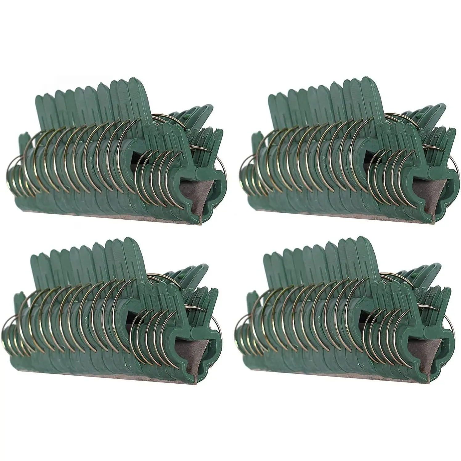 Plant Clips Green Gentle Gardening Plant & Flower Lever Loop Gripper Clips, Tool for Supporting or Straightening Plant Stems, Stalks, and Vines, Garden Clips, by RamPro (80 pc)