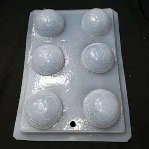 Dessert Mold Designed in Half 3D Soccer Ball - Ideal for Crafting and Decorating