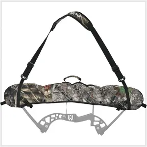 Archery Compound Bow Sling String Bow Carrier Compound Bow Cams Sling Case Carrying Shoulder Strap Holder for Outdoor Hunting