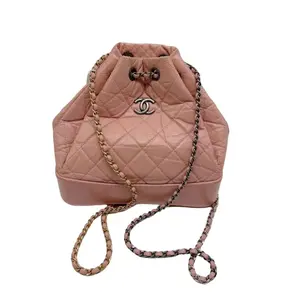 Pre-owned CHANEL Lambskin Crossbody Bags Quilted Gabrielle Backpack Pink (27***03) CC791NA