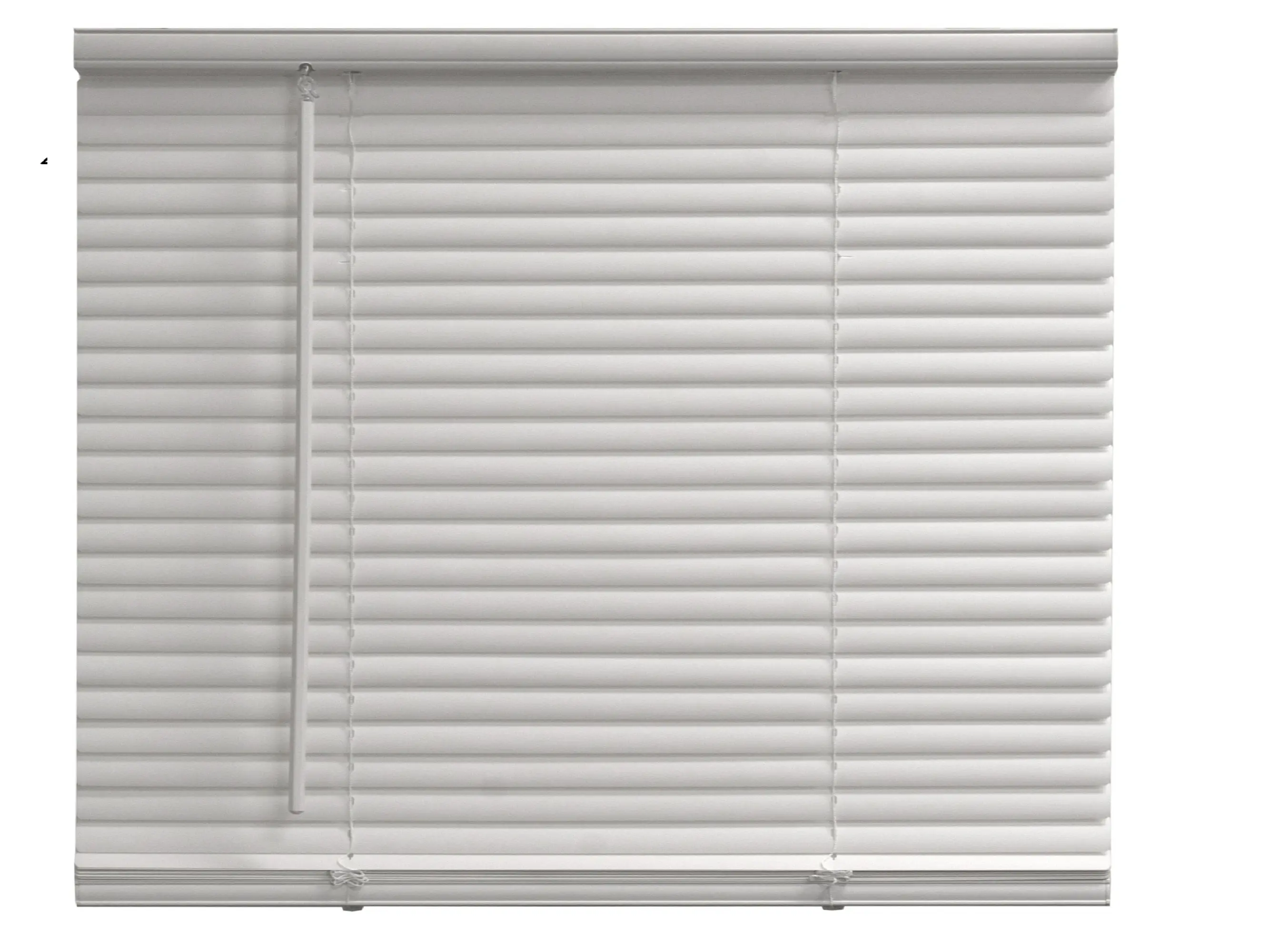 White Cordless Light Filtering Blinds - 1 Inch Width x 64 Inch Length venetian blinds cordless blinds