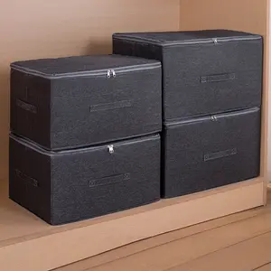 Large Capacity Stackable Storage Box, Space-Saving Multi-Functional Organizer, Durable Fabric, Ideal for Closet Bedroom Car Desk, Multilayer Storage