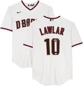 Jordan Lawlar Arizona Diamondbacks Autographed White Nike Replica Jersey - Fanatics Authentic Certified