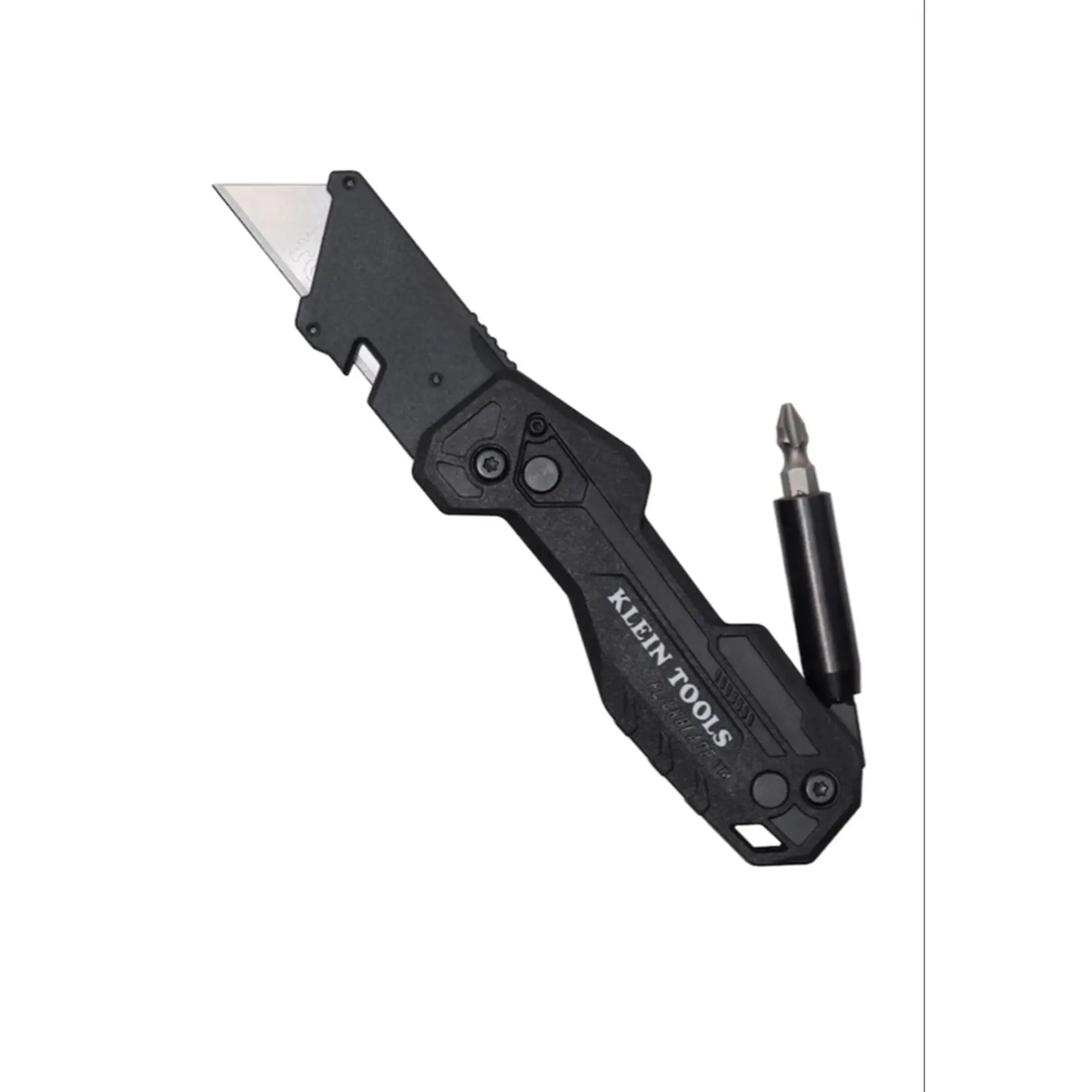 Klein Flick-blade BLACK Folding Utility Knife With Driver
