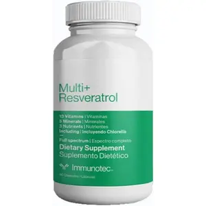 Immunotec Multi-Resveratrol | Multivitamin + Antioxidant Formula with Resveratrol & Chlorella | Daily Energy, Immune & Cellular Support | 60 Capsules