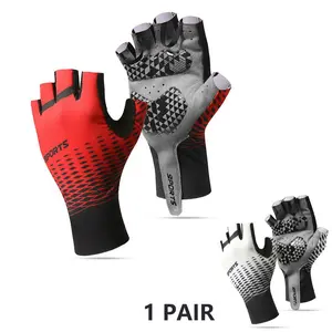 Half Finger Non-Slip Fishing Gloves, Lightweight Breathable Summer Sports Gloves, Ideal for Men Women, Bike Riding, Fitness, Cycling