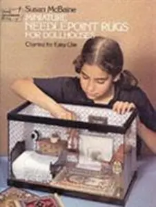 USED-Miniature Needlepoint Rugs for Dollhouses: Charted for Easy Use (Dover Needlework Series) by Susan McBaine (Paperback)