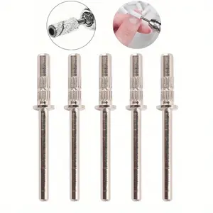 5pcs Hypoallergenic Mini Mandrel Nail Drill Bits Small Sanding Bands - 3.1mm Nail Art Equipment