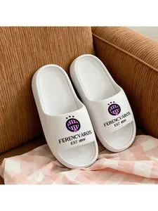 1pc Ferencvaros Printed Pool Slippers, Summer Beach Shoes, Gym Slippers, Home Slippers, Bathroom Sandals, Indoor Slippers, Unisex, Making Them an Ideal Gift Choice