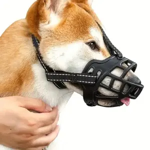 Comfort Reflective Adjustable Dog Muzzle - Anti-Bite, Bark & Chew Control for Small to Large Breeds