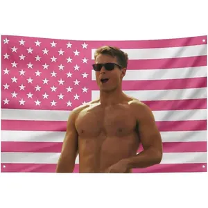 Funny American Poster Flag Wall Hanging Glen Flag Tapestry,Can Be Used in kitchen, Living Room Powell,Bedroom, Dining Room,Outdoors,Gifts.