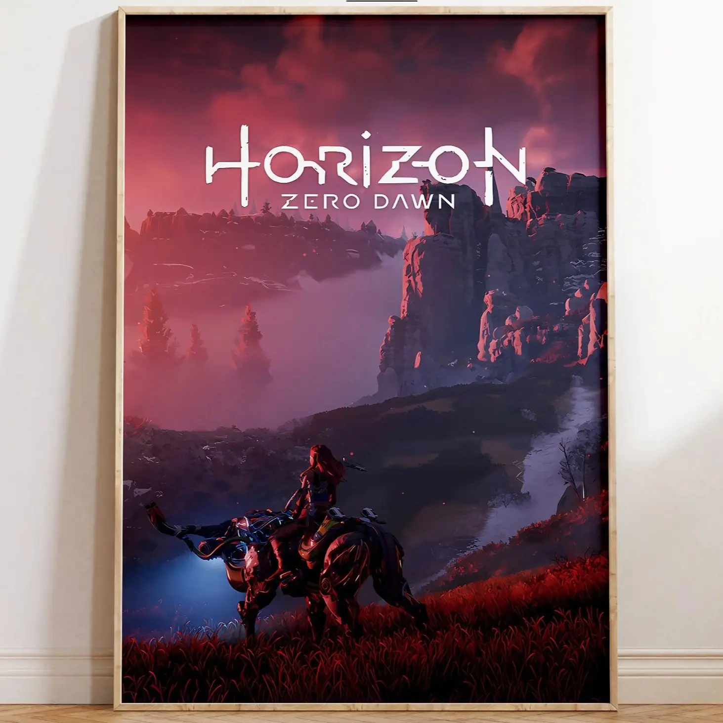 Horizon Zero Dawn Game Poster, Sci-Fi Wall Art, Retro Gaming Wall Decor, Gift for Gamers, Man Cave Decor