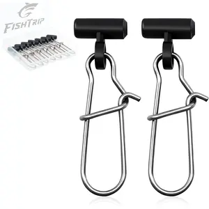 Sinker Slides for Fishing Rigs 25/50/100pcs Duo Lock Snaps for Fishing Line Heavy Duty Weights Sinkers Saltwater Connector Accessories