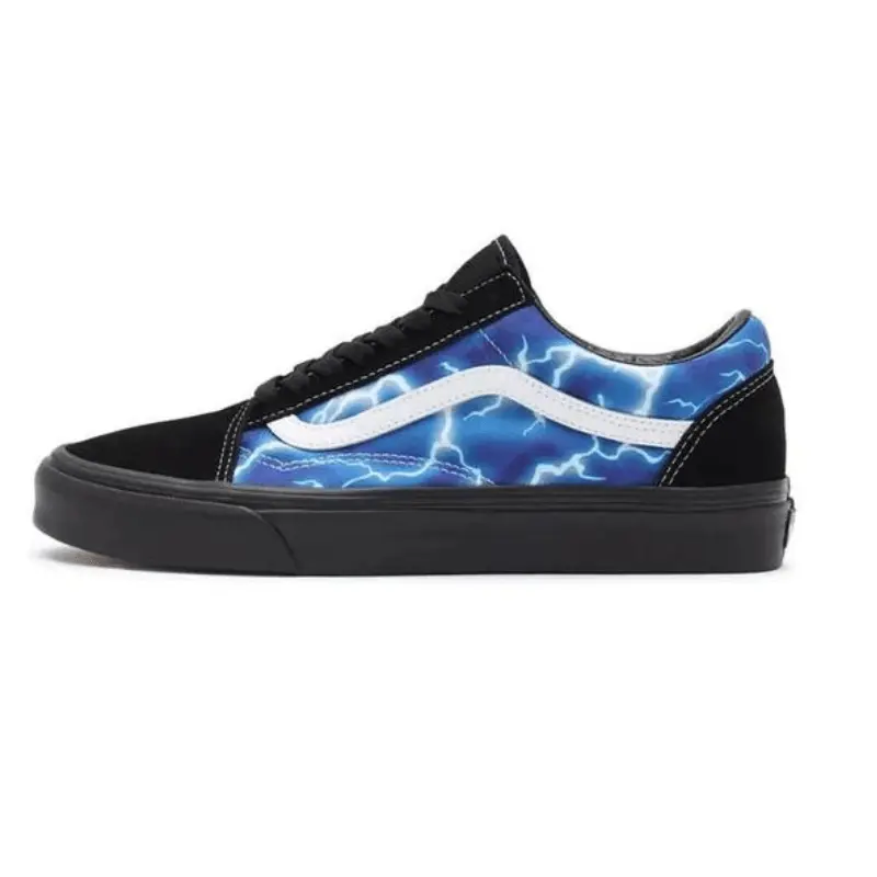 VANS Old Skool 'Lightning' Men's Sneaker, Casual Low-Top Shoe with Suede & Textile Upper and Signature Waffle Outsole, Footwear, Trainer, Waffle Outsoles, Walking Shoes