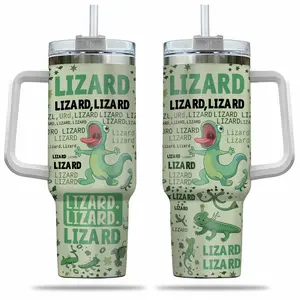 Tom the Lizard Special Edition 40oz Tumbler, Funny Stainless Steel Tumbler, College Tumbler With Handle, Gift For Movie Fan