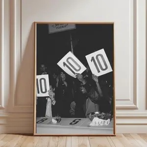10 Point Scoreboard, Motivational Poster Print, Black And White Print, Hypebeast Wall Art, Performance Rating Sheet