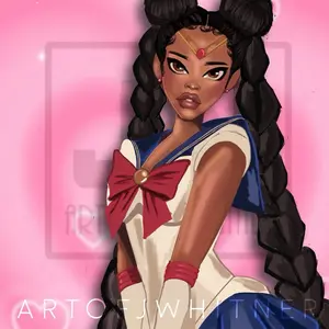 Sailor Moon Print - Art of Whitner - Decorative Wall Art