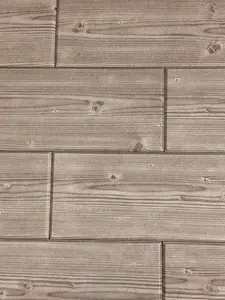 A La Maison Ceilings Warm Gray 0.5 ft. x 3 ft. Glue up Foam Wood Ceiling Tiles Planks (19.5 sq. ft./case) (12-Pack)