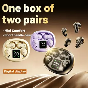 FLUFFDRIP SK35 Wireless Bluetooth Headphones 2-in-1 Earphone for Two Phones Simultaneously Ultra-slim Sleep Earbuds & Short-handle Sports Earphones