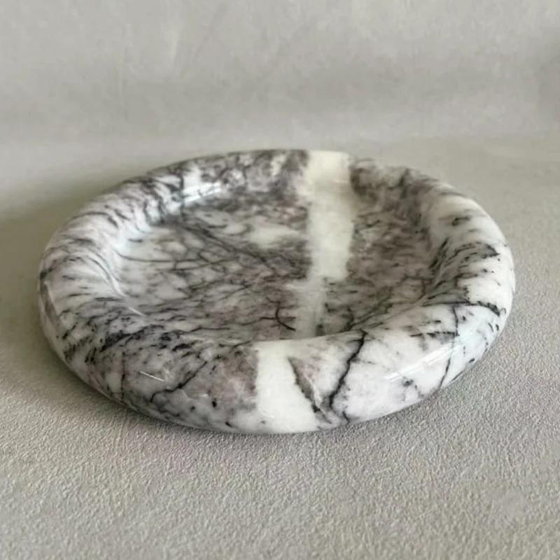 Stonekocc US Stock Natural Stone Tray Dark Emperador Travertine Lilac White Marble