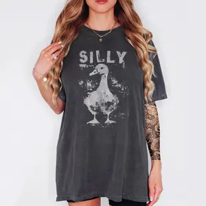 Comfort Colors Silly Goose Shirt, Vintage Farm Animal Graphic Tee, Funny Goose Lover T-Shirt, Gift for Animal Lovers