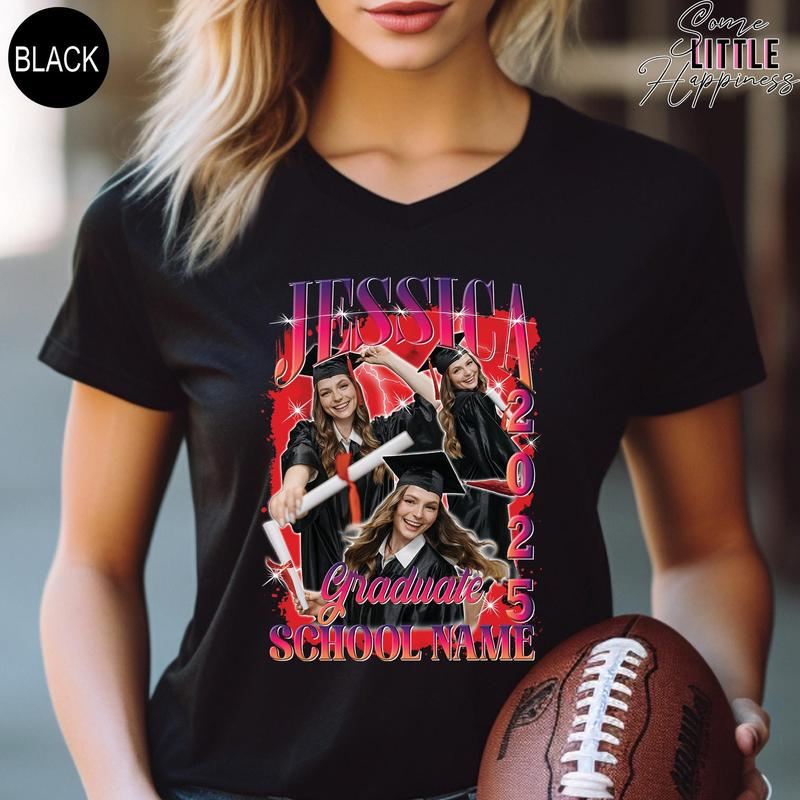 TINKLE TWINKLE Personalized Graduation Shirt Design, Bootleg Custom Photo Graduation T Shirt Design, 2025 Graduation Family T Shirt, Senior of 2025, SL0860