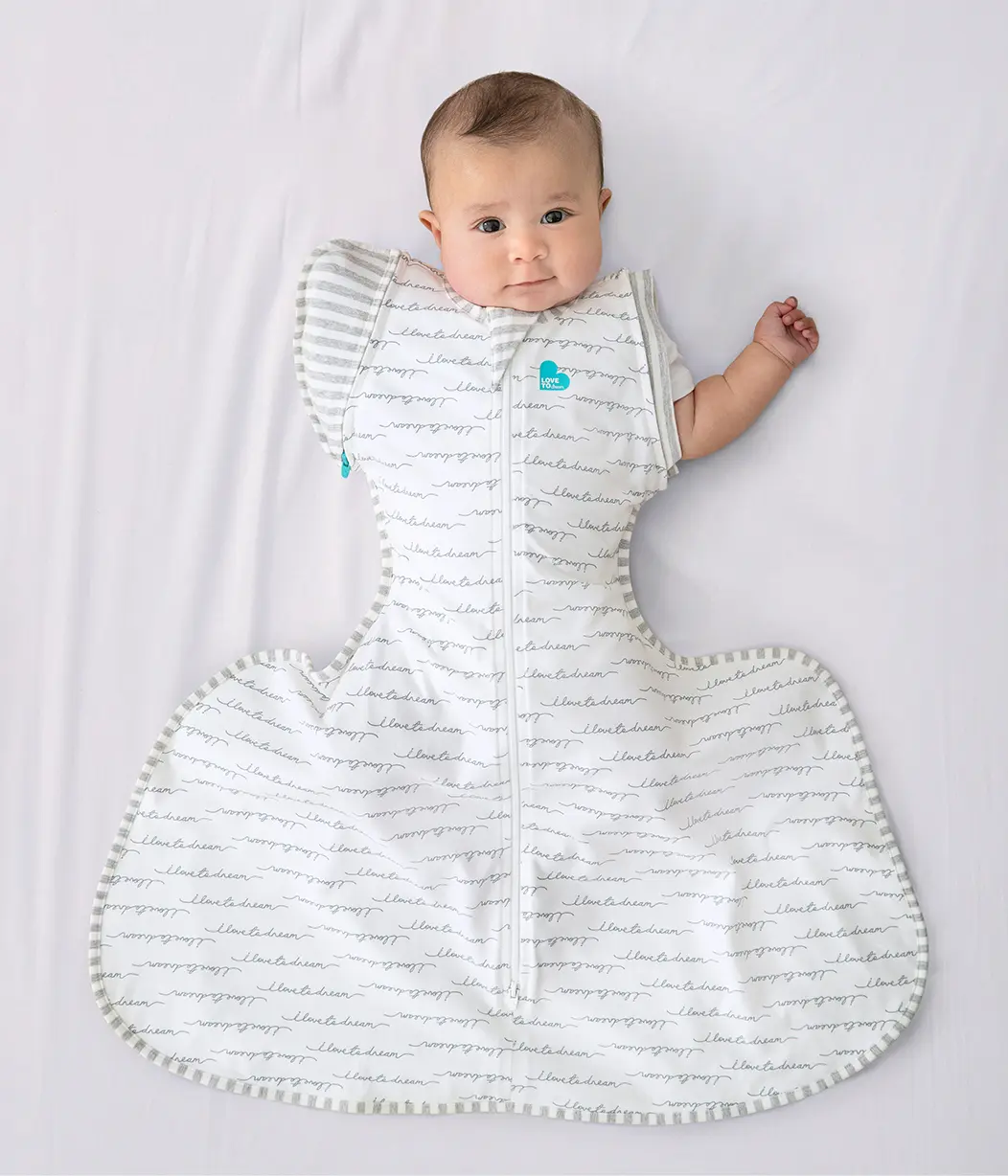 Swaddle Up™ 2-in-1 Transition Sleep Sack, Hip Harness, 1.0 TOG Cotton Jersey - Swaddle Transition Sleeping Bag