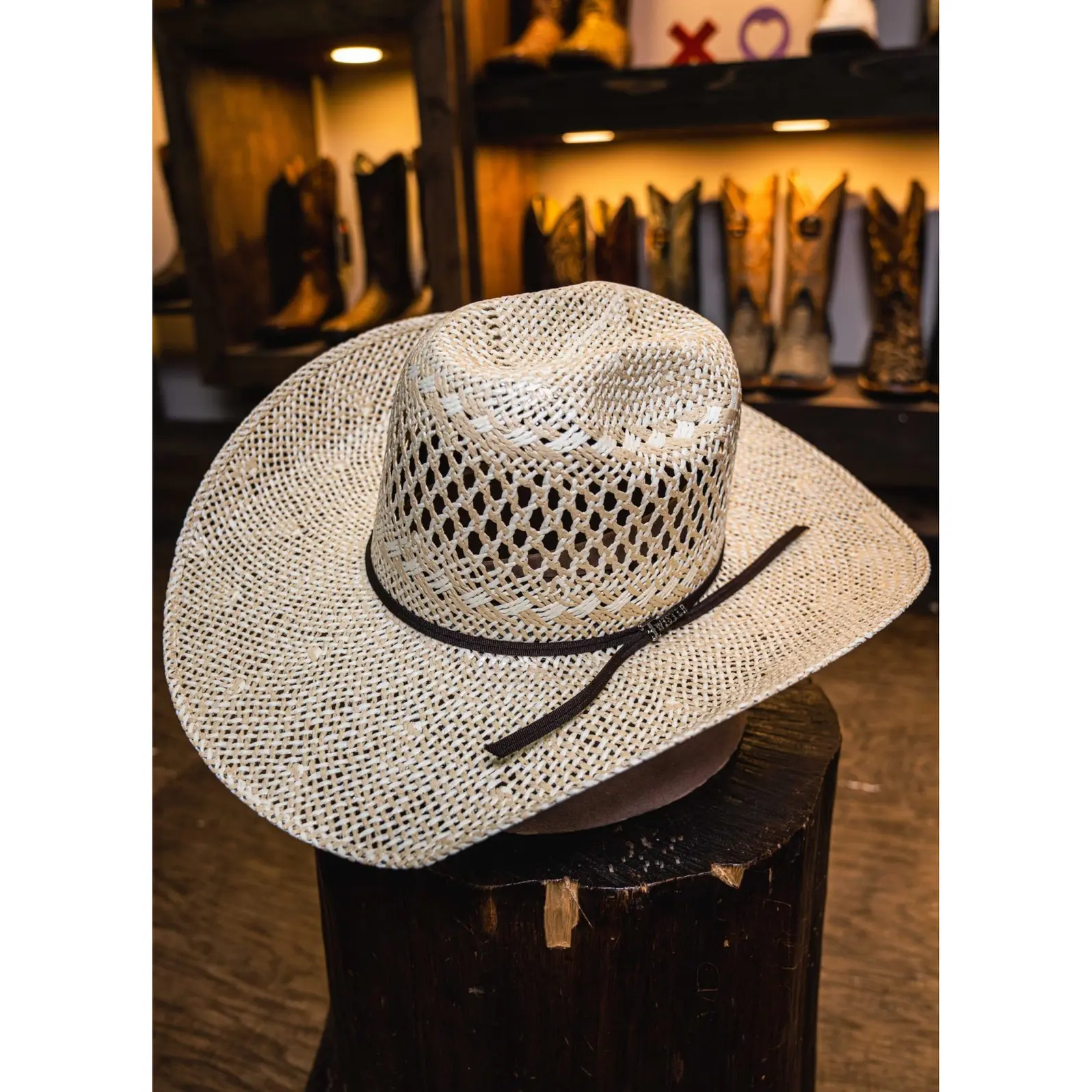 Twister Hats: Yute Twisted Wave 4 1/2 Brim (Open Crown)