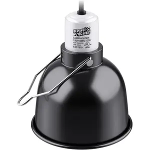 Reptile Light Fixture 5.5 Inch Standard Dome for Reptile Basking Bulb Heat Lamp Ceramic Heat Emitter