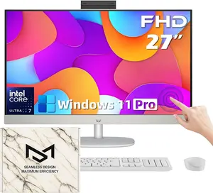 HP 27" FHD Touchscreen Business All-in-One Desktop Computer • Intel 12-core Ultra 7 155U (Beats i7 1355U) • Wireless KB & Mouse • WiFi 6 • Windows 11 Pro(64 GB RAM • 1 TB SSD)