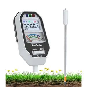 Soil Moisture Meter, 7-in-1 Soil PH Tester/Soil Moisture/Fertility with Removable Probe, LCD Display Air Temp/Air Humidity/Sunlight Intensity/BGR Spectral for Plants Garden, Lawn,Indoor Outdoor Plants