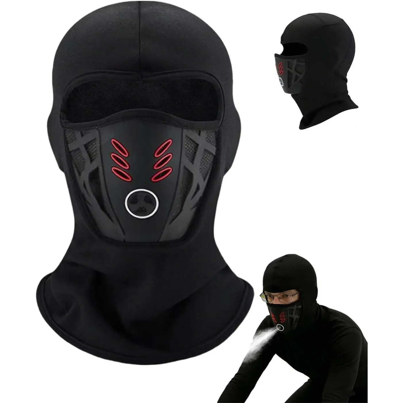 Windproof Anti-Fog Thermal Balaclava - No-Fog Glasses Design Soft Breathable Face Mask | Perfect for Riding Ski & Outdoor Sports, Multi-Use Gaiter for All Seasons (Unisex, Multiple Colors)