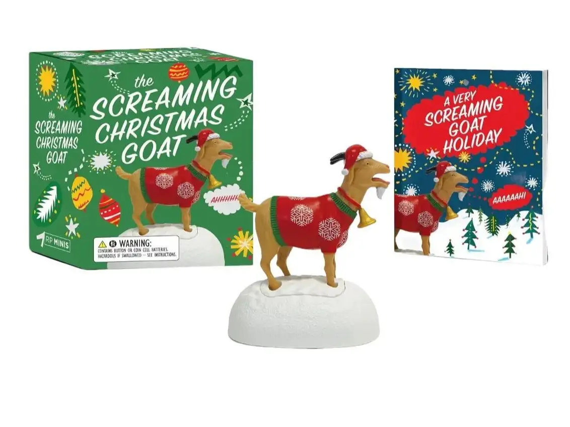 Limited Christmas Sale! The Screaming Goat (Book & Figure) (RP Minis) -- Paperback with Mini Illustrated Pocket Guide 48 Pages Dorm Humor Unique Laugh