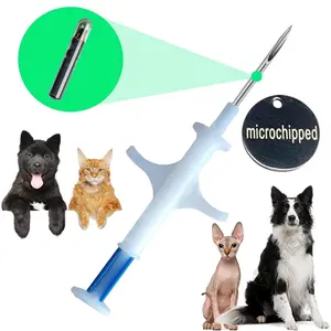 ISO Microchip for Dogs and Cats 1.4X8 MM Scannable with 15 Unique ID Numbers FDX-B 134.2Khz (1)